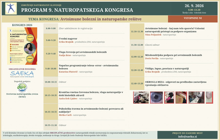 Program 9. naturopatskega kongresa